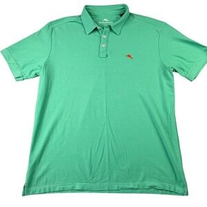 Tommy Bahama Mens Polo Shirt Size XL Extra Large Green Marlin Logo Golf‎ Casual